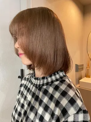 ミディアム カラー 吉田一輝 外国人パーマのヘアスタイル