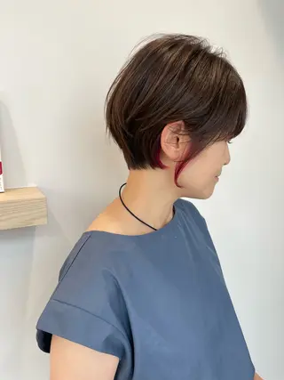 ショート カラー DECORA SORAN【本川越】所属・韓国/顔周り/ボブ/ ショート/大川陽太のヘアスタイル