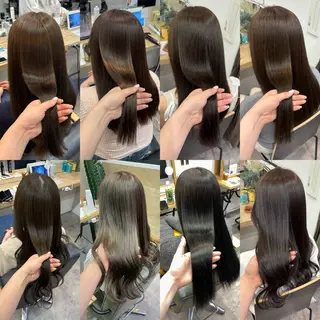 カラー 艶感カラー/オリーブ アレンジ：♡のヘアスタイル