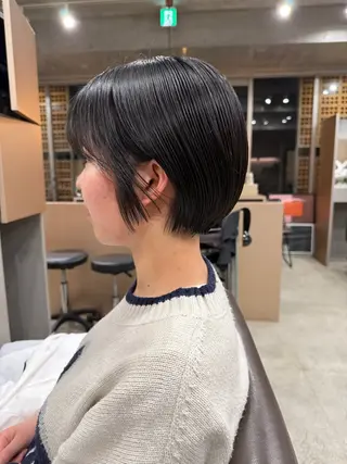 ショート カラー 表参道🌿赤み消し カラー/チナツのヘアスタイル