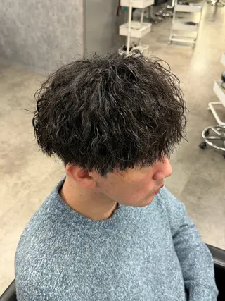 メンズ シャドウパーマ/立川 メンズ/コタロウのヘアスタイル