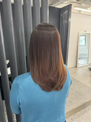 セミロング 箕面☆髪質改善☆安田 聡志のヘアスタイル