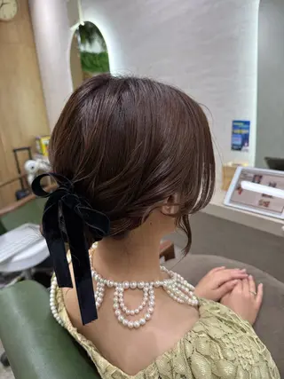 ロング ヘアアレンジ 縮毛矯正/ /関内/あべももこのヘアスタイル