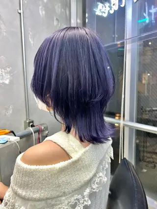ミディアム カラー ヘアアレンジ 🐺ウルフの神🐺 /カラー/けいすけのヘアスタイル