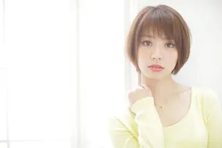 ショート カラー パーマ エイト ウメダのヘアスタイル