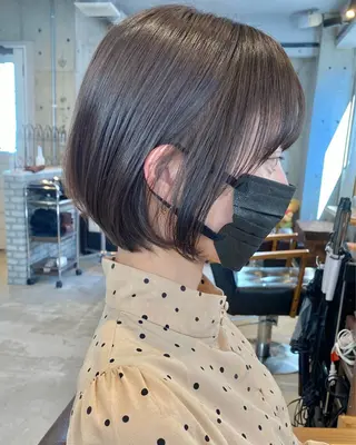 ショート カラー 似合わせカラーパーマ 🌿kitin米川のヘアスタイル