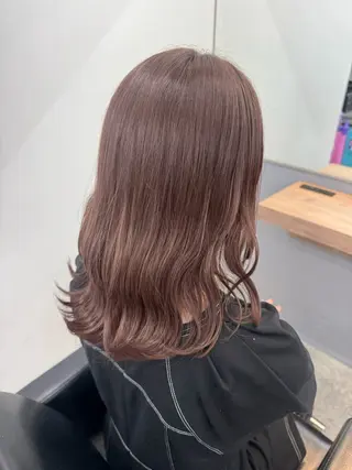 ミディアム カラー レイヤー🩰顔まわり /透明感/kanaのヘアスタイル