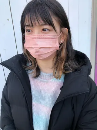 セミロング デザインカット🎨 ボブ🫟おざきのヘアスタイル