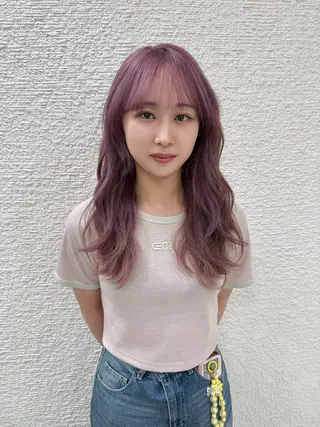 ロング カラー ヘアアレンジ 🍒KIKUCHI KANAE🍒のヘアスタイル