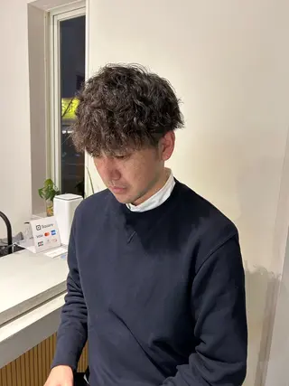 パーマ メンズ 藤田 果穂のヘアスタイル