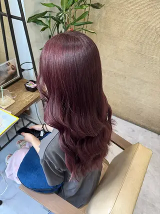 ロング カラー ブリーチなしwカラー /艶カラー/oukaのヘアスタイル
