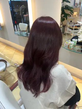 ロング カラー 最高の髪質改善🩵 艶カラー 惠美のヘアスタイル