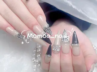 ネイル MoMoA Nail ネイル長さ出し専門店のネイルデザイン