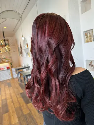 ロング カラー 🌸小掛🌸 豊橋外国人風カラーのヘアスタイル