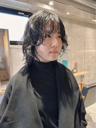パーマ 前野 日奈のヘアスタイル