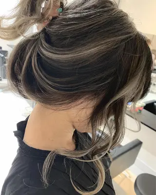 ロング カラー ヘアアレンジ 阿部 圭悟のヘアスタイル
