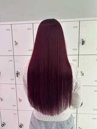 ロング カラー うる艶ストレート♡透 明感カラー♡かずまるのヘアスタイル