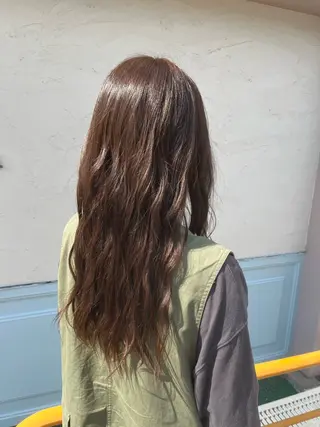 ロング カラー 木村🌟髪質改善ケア 💎デザインカラーのヘアスタイル