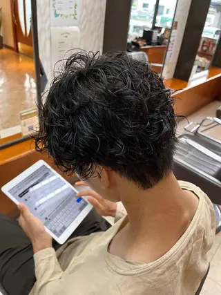 パーマ メンズ 熊谷 はつなのヘアスタイル