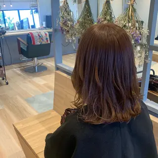 ミディアム カラー mu ku.のヘアスタイル