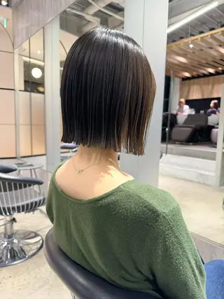 ミディアム カラー レイヤー/パーマ 透明感カラー倉持弘人のヘアスタイル