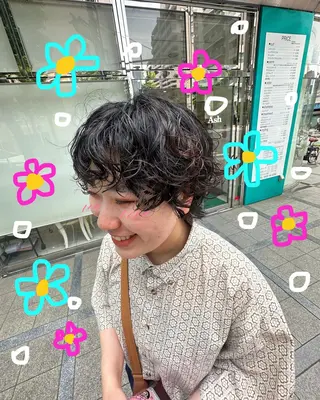 ショート パーマ ブリーチパーマ 🎀Rumiのヘアスタイル
