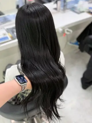セミロング カラー 野口 楓華のヘアスタイル