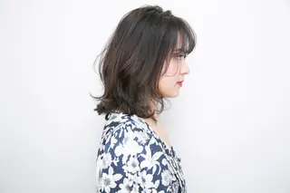 ミディアム カラー 坂口 功一郎のヘアスタイル