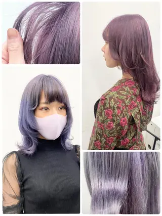 ミディアム カラー ヘアアレンジ メンズ ブリーチ　ハイトーン 特化🌈フジタハルキのヘアスタイル