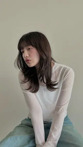 セミロング カラー kotone🦋 艶髪/似合わせカラーのヘアスタイル