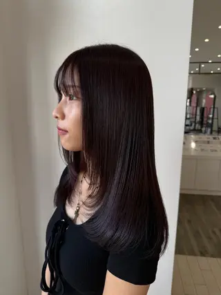 セミロング カラー 鈴木 拓海のヘアスタイル