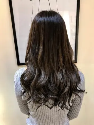 セミロング カラー 中塚 義人のヘアスタイル