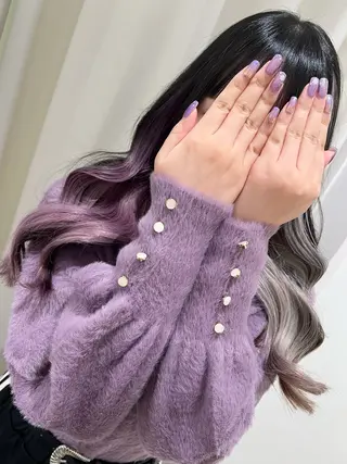 ロング カラー ヘアアレンジ 新宿color🐝 AYAKA🌈💖のヘアスタイル