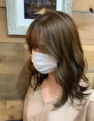 ミディアム カラー SHIAN 八王子👼鬼塚さやかのヘアスタイル