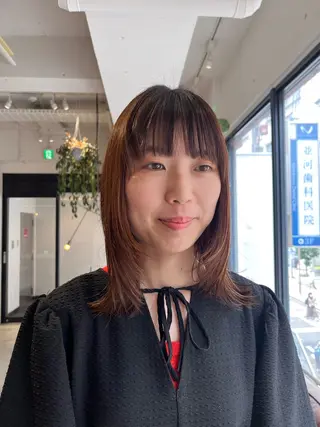 ミディアム Yamamoto Hana/京都美容室のヘアスタイル