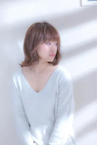 ミディアム カラー 新宿駅近♡個室 ♡関口三都季🌜のヘアスタイル