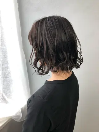 ショート パーマ ロングパーマ木村 ボブパーマのヘアスタイル