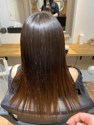セミロング しみず ゆきのヘアスタイル