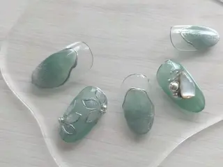 ネイル ⭐︎休業中の練習⭐︎ JNA認定講師髙橋のネイルデザイン