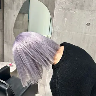 ショート カラー 【色落ちまで可愛い】 mao🐩💜のヘアスタイル