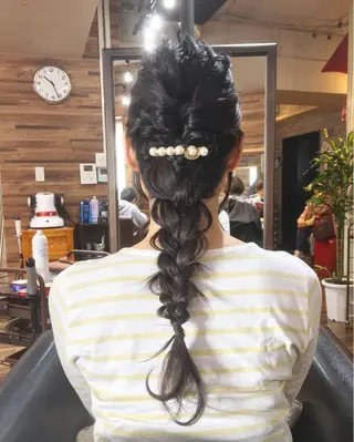 ロング ヘアアレンジ 川名 充✂️のヘアスタイル