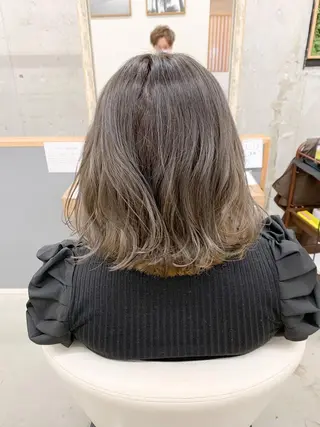 ミディアム カラー パーマ ヘアアレンジ メンズ キッズ ネイル マツエク・マツパ 角床直哉 カラーカットNO 1のヘアスタイル