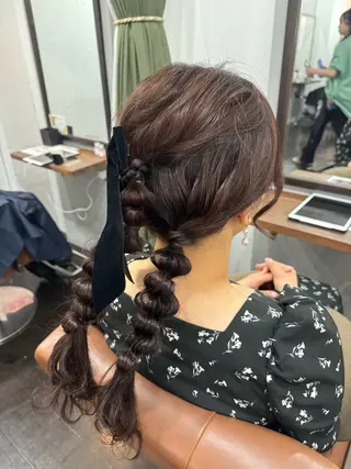 ロング ヘアアレンジ 🌷名駅/髪質改善 ヘアセット/モネ🌷のヘアスタイル