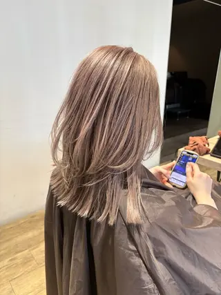 ロング 前田 菜奈子のヘアスタイル