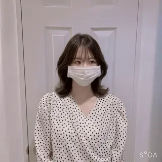 ミディアム パーソナルカラー lapiax阿部のヘアスタイル