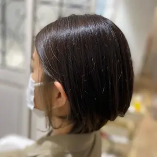 ショート カラー パーマ ヘアアレンジ メンズ キッズ ネイル マツエク・マツパ ✂︎ショート、ボブ、 レイヤー🩵YUMIのヘアスタイル