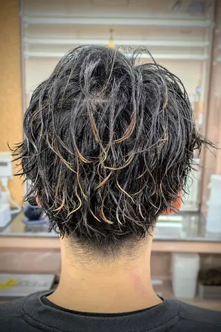 ショート パーマ 理容プラージュ燕三条 福井のヘアスタイル