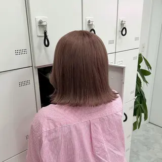 セミロング カラー ヘアアレンジ mai🍑暖色カラー /レイヤー💖のヘアスタイル