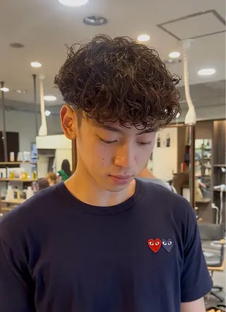 パーマ メンズ 年間2000名担当◎ パーマ職人/仲原佑樹のヘアスタイル