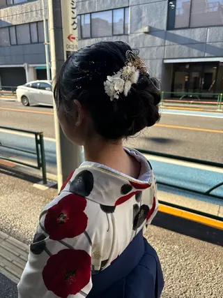 ヘアアレンジ メンズ/ヘアセット/ 顔周りレイヤー/💶のヘアスタイル